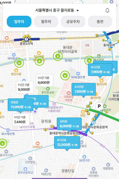 DDP 주차장ㅣ동대문 전시·맛집·야간 쇼핑 전 ‘시간권’  총정리 비교