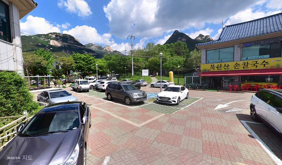 북한산 주차장 | 등산 전·후 주차 걱정 끝! 북한산성상가 주차장   등산객 필수 맛집 가야밀냉면해물칼국수 안내