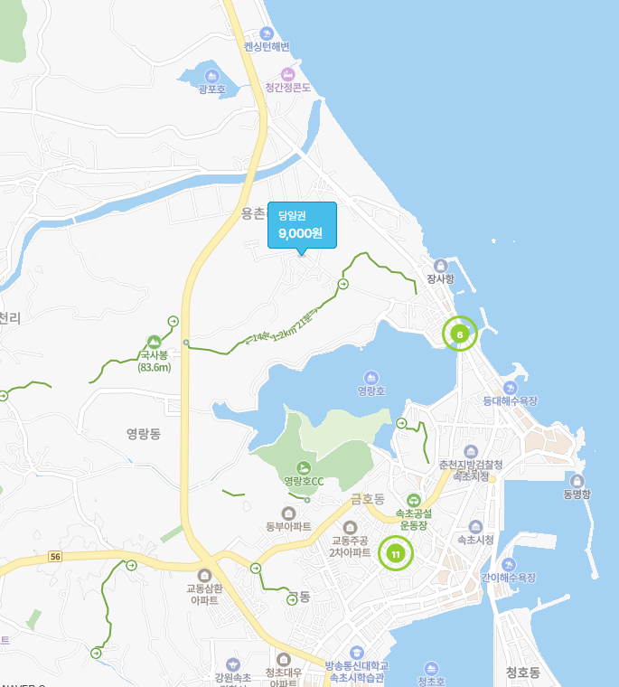 고성 용촌리 펜션 이용객 필수! 고성 여행객을 위한 합리적인 주차 공간 | 용촌리 주차장, 속초고등학교 주차장