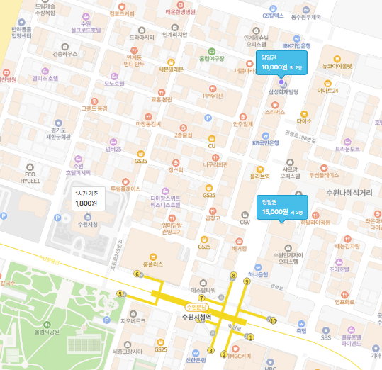 수원시청역 주차장 | 주차 걱정 끝! 도보 3~6분 가까운 저렴한 주차장   공영주차장 소개 및 꿀팁