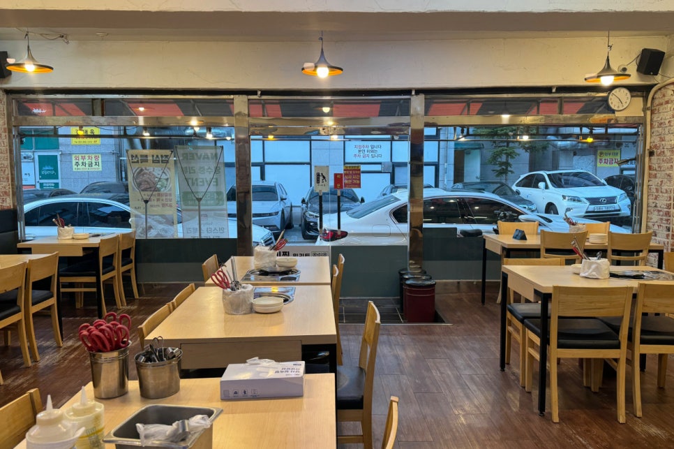 영통역 주차장 ｜영통역 회식 장소 고민 끝! 테이블 넓고 주차 편한 양푼애등갈비   영통역 꿀주차 정보 총정리