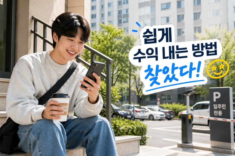 자취생 생활비 절약 꿀팁 - 주차 자리 공유로 매달 생활비 채우기