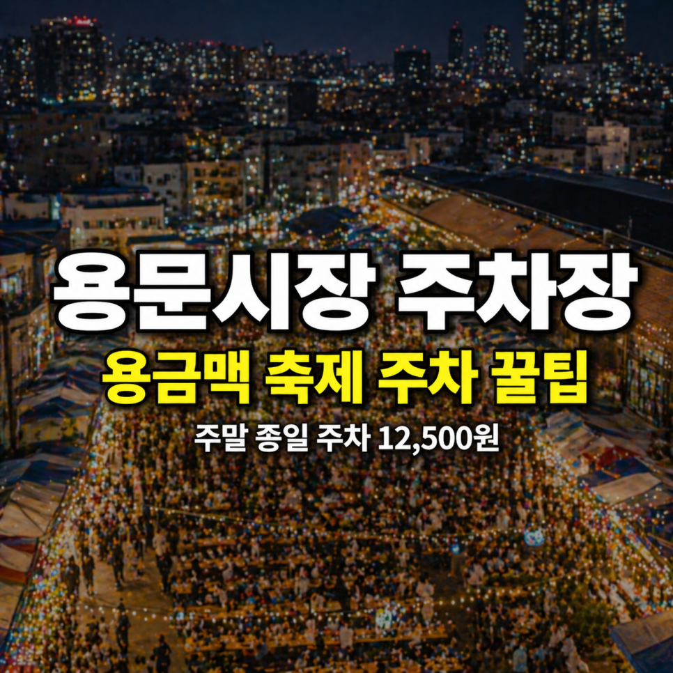 용문시장 주차장 요금 | 주말 종일권 추천, 용금맥 축제 방문 전 필수 체크 대표 이미지
