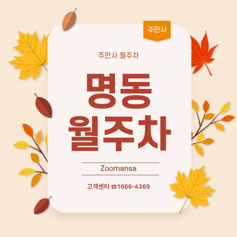 명동 월주차ㅣ을지로입구역 도보 3분! SUV 가능한 24시간 자주식 주차장 대표 이미지