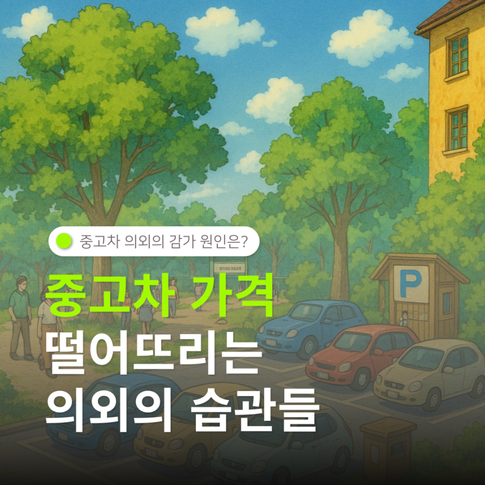 중고차 가격 떨어뜨리는 의외의 습관들, 중고차 의외의 감가 원인 소개! 대표 이미지