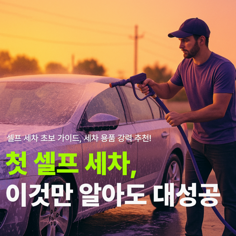 셀프 세차 꿀팁! 셀프 세차 초보 가이드 소개
