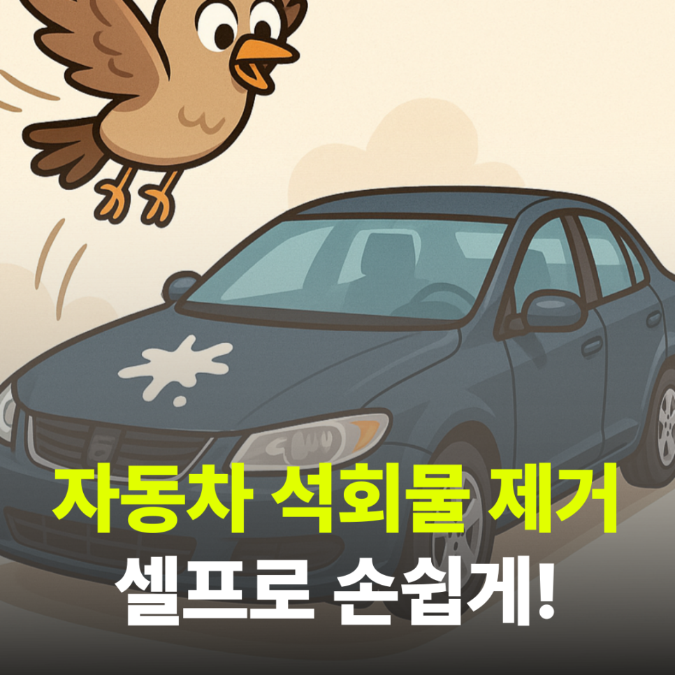 자동차 석회물 셀프 제거 방법 : 식초부터 다이소 추천템까지!