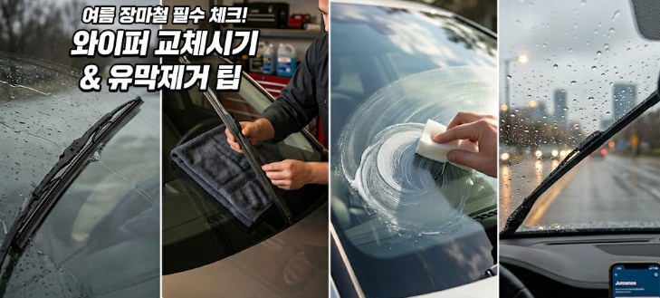 자동차 와이퍼 교체 시기 언제일까? 셀프 유막 제거 방법까지 총정리 대표 이미지
