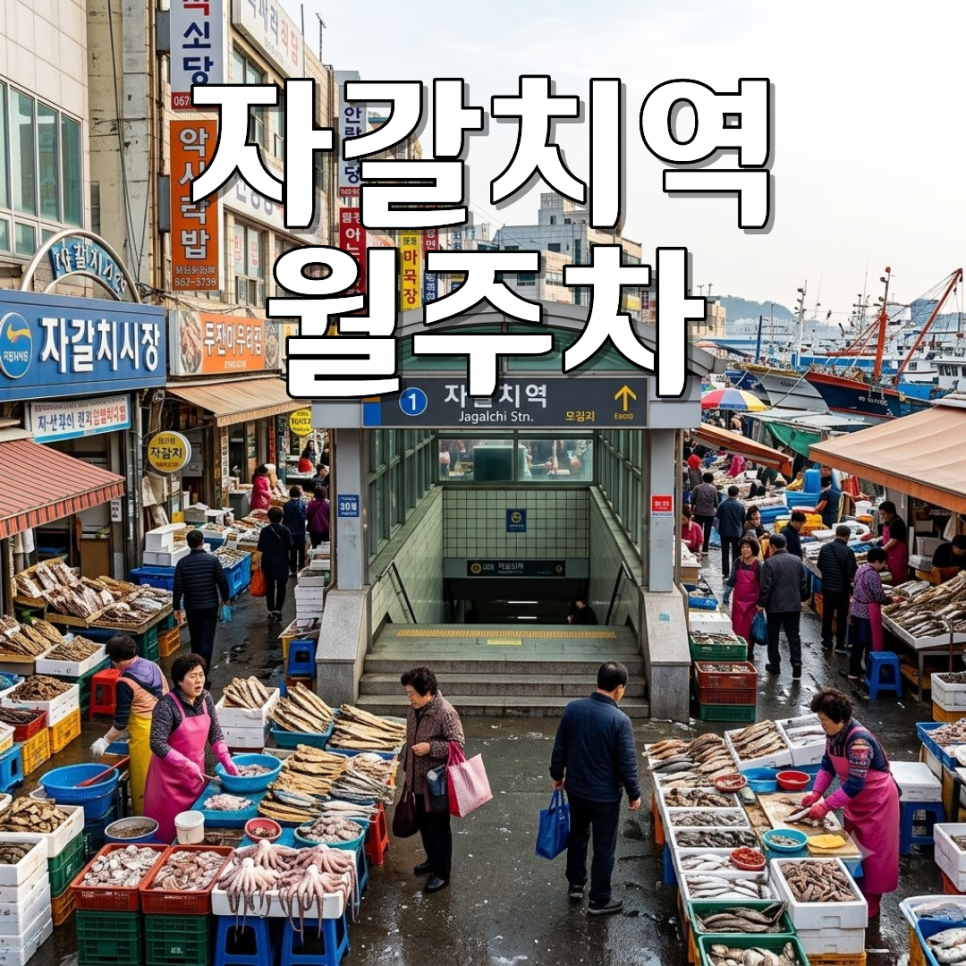 자갈치역 월주차ㅣ남포동·자갈치 출퇴근 필수! 승용 전용 실내 24시 월 15만 원 기계식 주차장 대표 이미지