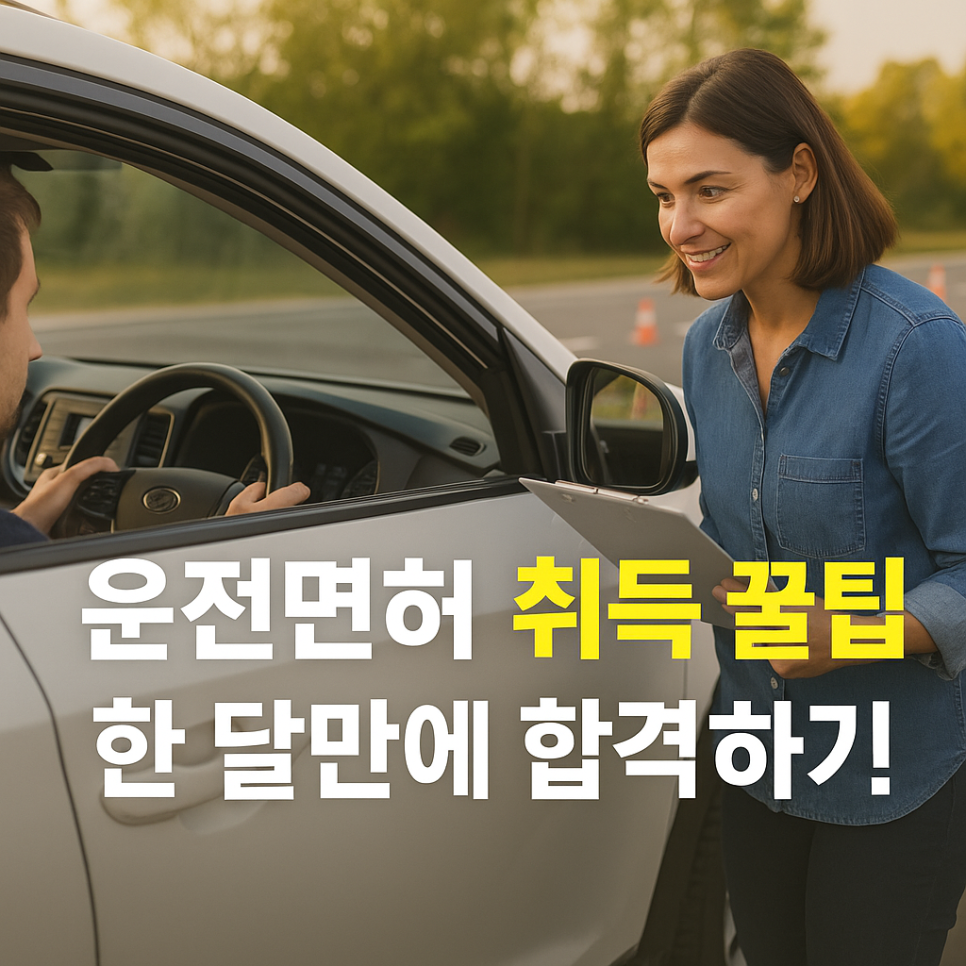 운전면허 취득 꿀팁 : 한 달만에 합격하는 비법! 대표 이미지