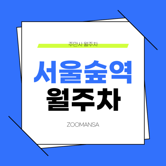 서울숲역 월주차ㅣ성수동 주차비 절약 꿀팁 💸 역세권 도보 6분 월 17만 9천원 자주식 월주차 가이드 대표 이미지