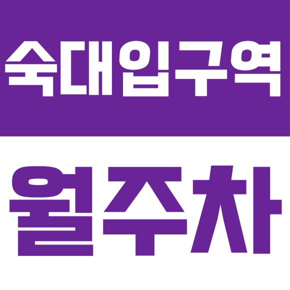 숙대입구역 월주차ㅣ서울역·시청 출퇴근 환승족 필독 ⚡ 숙대입구역 초역세권 도보 4분 자주식 월주차 명당 대표 이미지