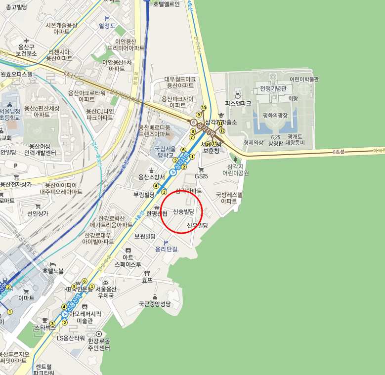 용산구ㅣ 삼각지역 부근 월주차 안내