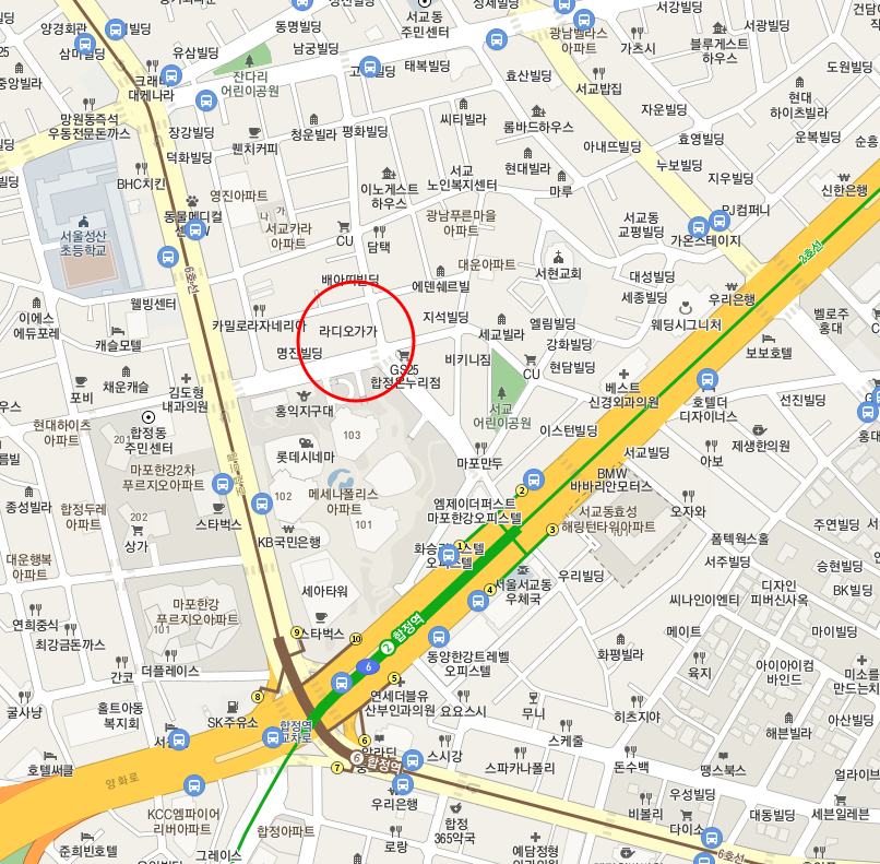 합정역 월주차_메세나폴리스 근처