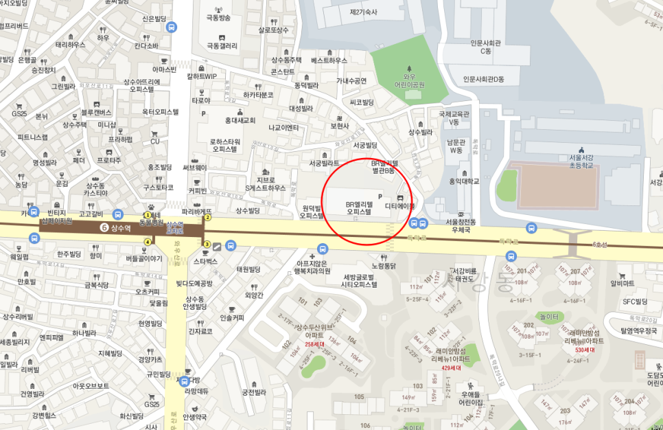 상수역 월주차_2번출구에서 도보 1분