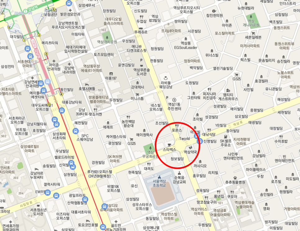 강남구주차 ┃역삼초 인근 월 160,000(시간,위치) 안내