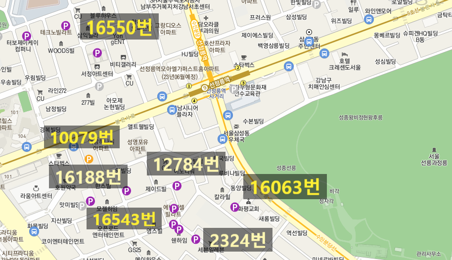 강남구 논현동 선정릉역 근처 월주차 (월 240,000원) 대표 이미지