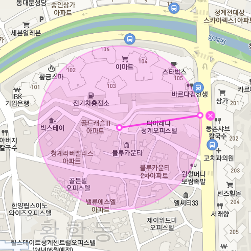 중구 황학동 청계천 인근 월주차 정보 안내