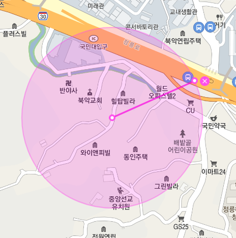 성북구 정릉동 월주차ㅣ고려대학교 인근ㅣ월 100,000원
