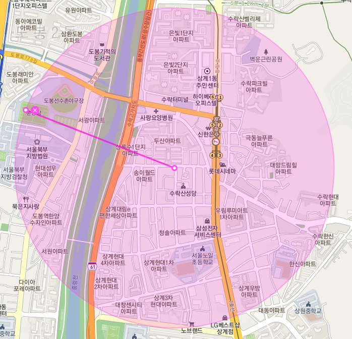 서울 노원구 상계동 수락산역 도봉역 근처 주차장ㅣ월주차, 정기권 은 주만사 특가로 하세요!!
