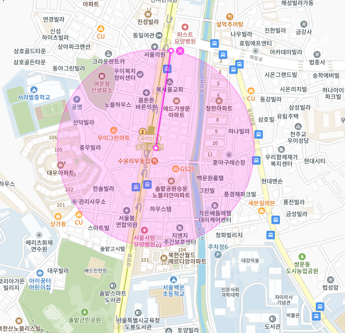 도봉구 쌍문동 솔밭공원역 덕성여대 인근 월주차, 정기권