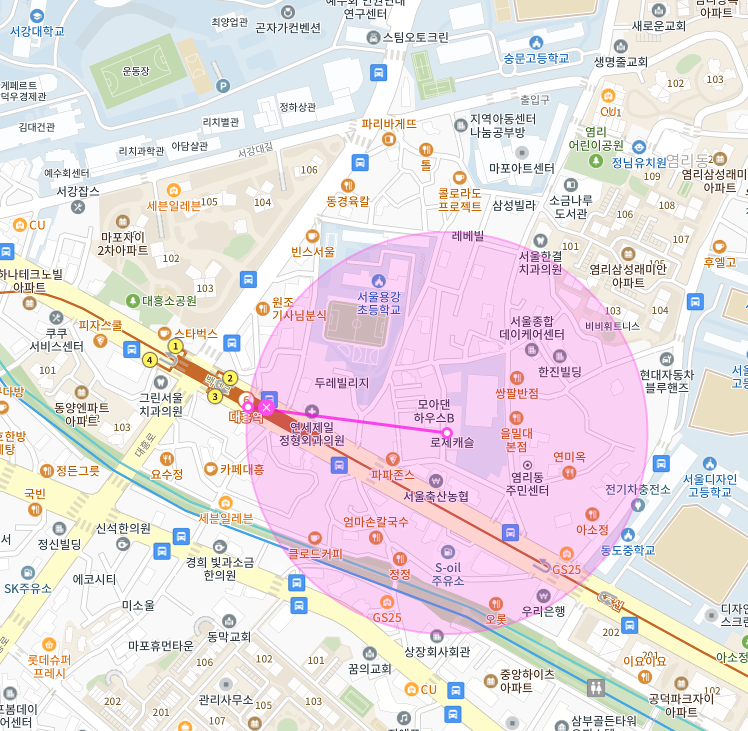 주간제 월주차 | 마포구 염리동 대흥역 서강대학교