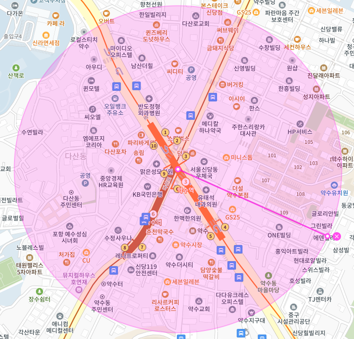 서울 중구 신당동 약수역 서울응봉근린공원 부근 월주차, 월정기권ㅣ품격있는 서울 라이프, 주만사로 시작하세요!!
