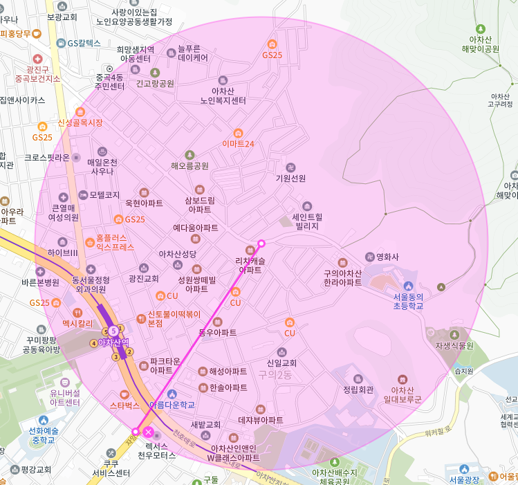 서울 광진구 구의동 아차산역 어린이대공원 부근 월주차, 월정기권ㅣ주차 스트레스 멈춰!!