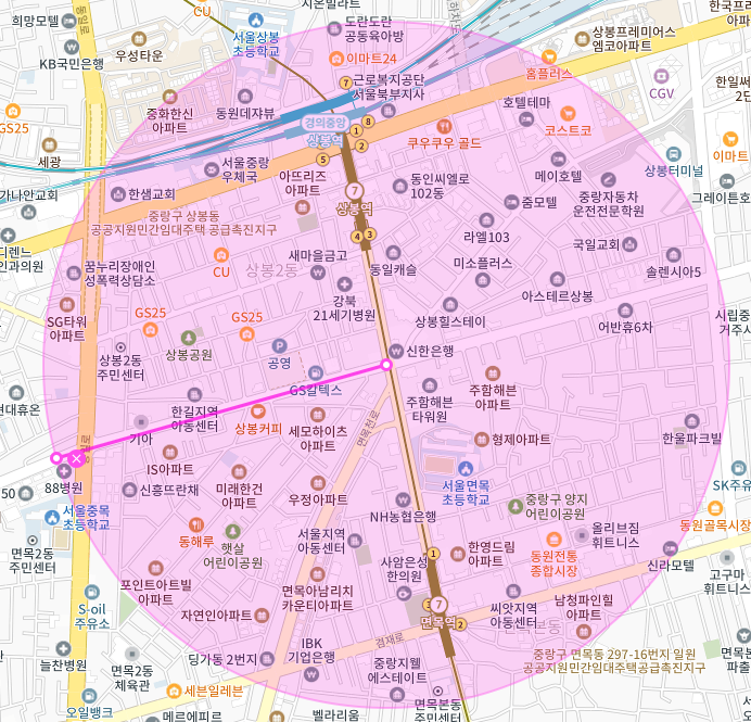 서울 중랑구 면목동 면목역 상봉역 부근 월주차, 월정기권ㅣ주차 편하게, 월주차로 더 간편하게! 주만사 한번 믿어봐!!