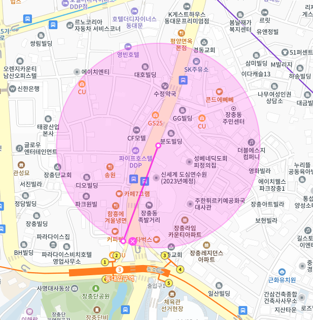 중구 장충동 동대입구역 동대문역사문화공원역 월주차 | 대기 신청 가능