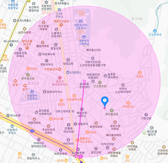서울 광진구 중곡동 대일외고 아차산역 부근 월주차, 월정기권ㅣ요즘같이 비 때문에 찝찝한 날엔 주만사 이용자가 승리자~