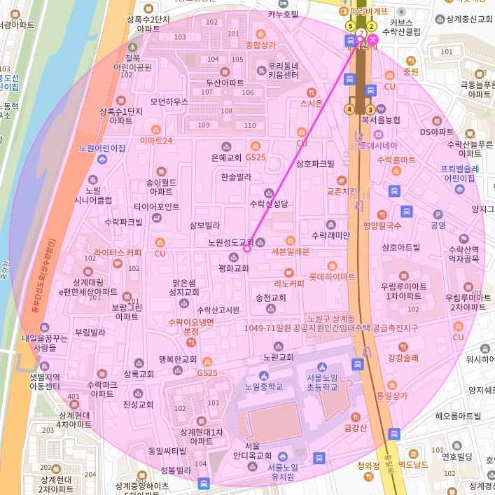 서울 노원구 상계동 수락산역 부근 월주차, 월 정기권 | 주만사로 달라진 일상!!