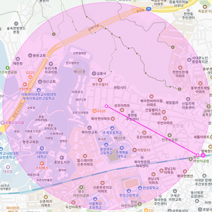서울 서대문구 북아현동 이화여대 경기대 부근 월주차, 월 정기권 | 끝없는 주차 찾기, 이젠 그만! 주만사로 한번에!!