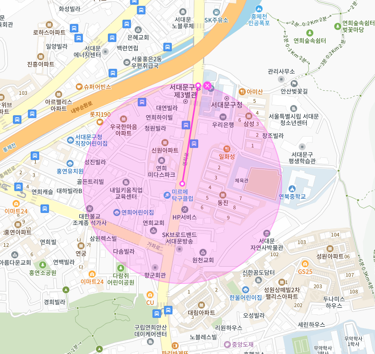 서대문구청 연세대 인근 주차장 | 월주차 정기권 | 서대문구 연희동