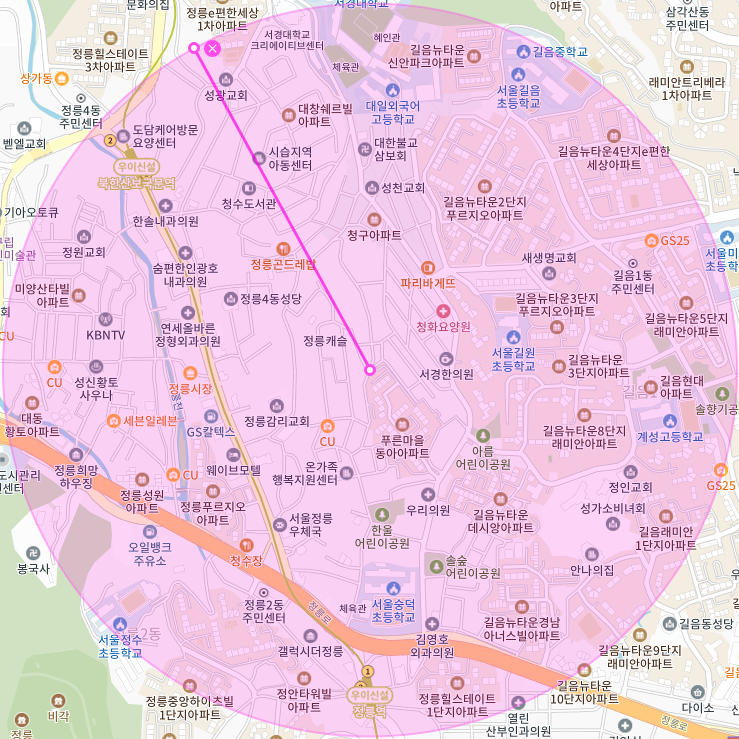 서울 성북구 정릉동 정릉역 정릉시장 부근 월주차, 월정기권 | 주차를 새롭게 생각하다, 주만사로 하세요!!