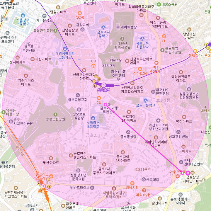 서울 성동구 금호동2가 신금호역 응봉근린공원 부근 월주차, 월정기권 | 주만사 시작하고 다시 태어났어요!!