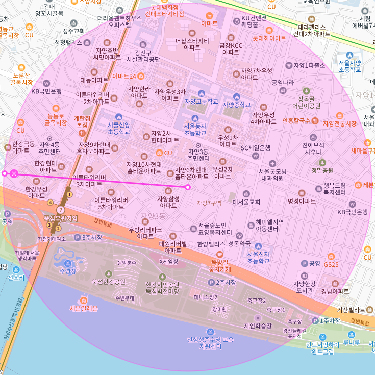서울 광진구 자양동 뚝섬유원지역 뚝섬한강공원 부근 월주차, 월정기권 | 주만사, 왜 이제야 알았을까..?!