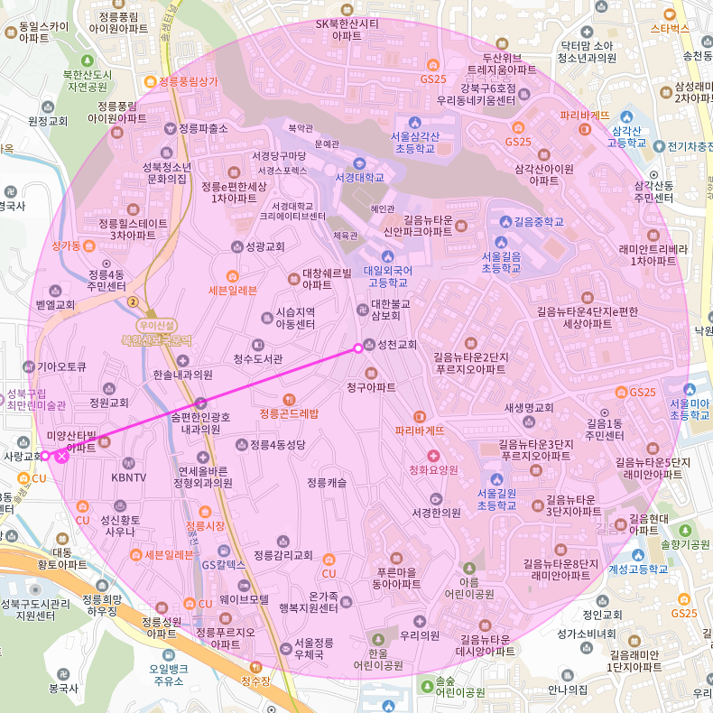 서울 성북구 정릉동 북한산보국문역 서경대학교 부근 월주차, 월정기권 | 주만사로 주차 문제 해결?!
