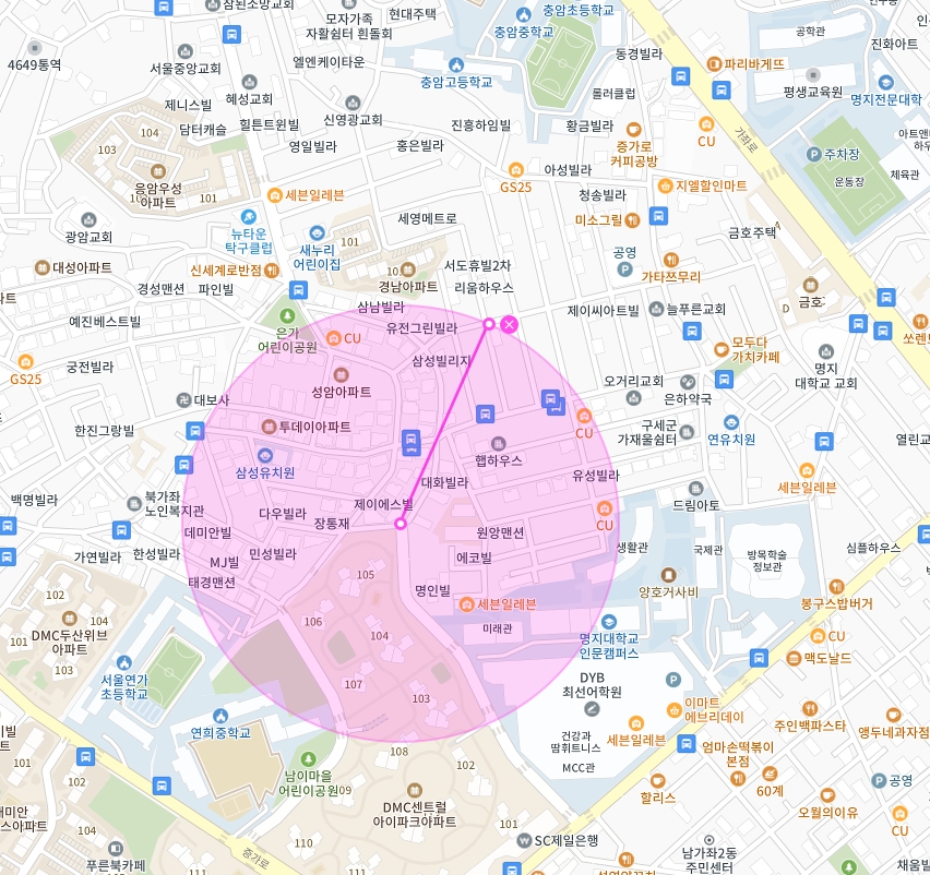 서대문구 북가좌동 증산역 명지대 인근 주차장 | 월주차 정기권 | 전일제