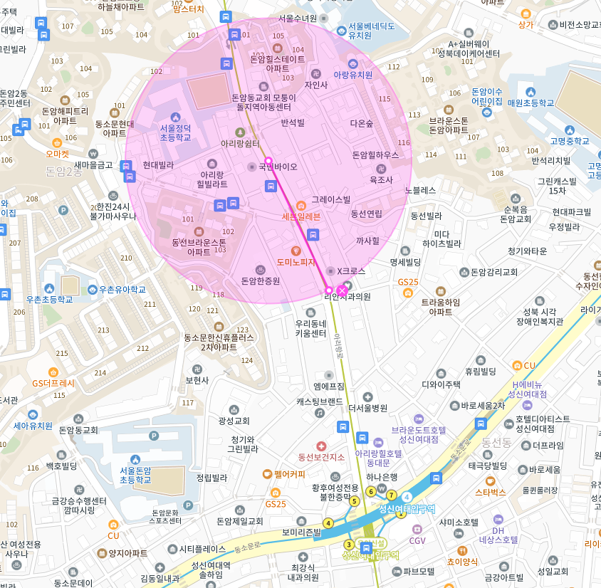 성북구 돈암동 성신여대입구역 인근 주차장 | 월주차 정기권 | 전일제