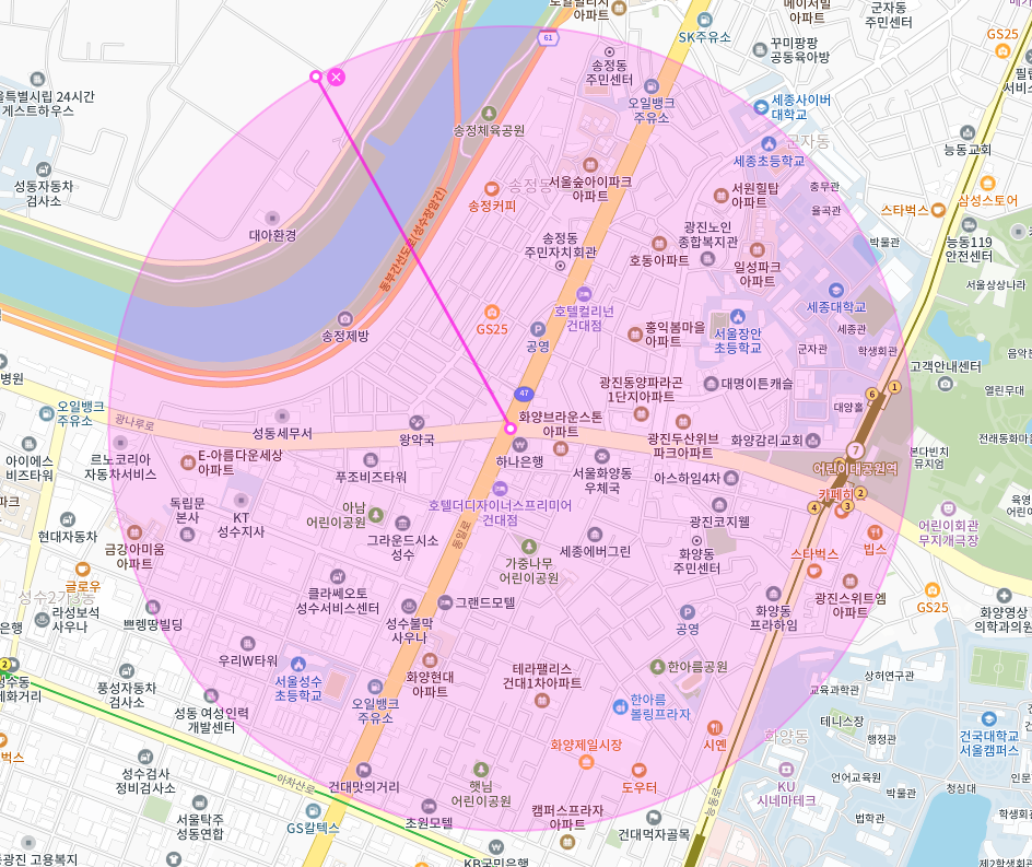 서울 성동구 송정동 어린이대공원역 세종대학교 부근 월주차, 월정기권 | 주만사로 일상을 싹 바꿔보세요!!
