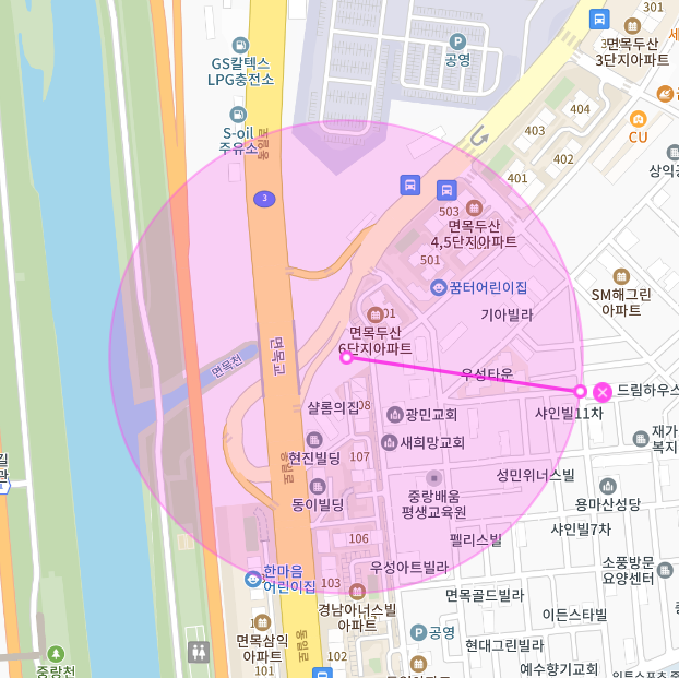 서울 중랑구 면목동 주차장 | 월주차 정기권 | 용마산역 사가정역 중랑천 인근 주차장 특가로 이용하세요!