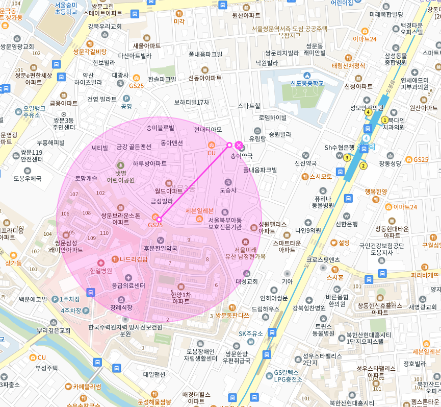 한일병원 인근 주차장 | 월주차 정기권 | 도봉구 쌍문동 쌍문역