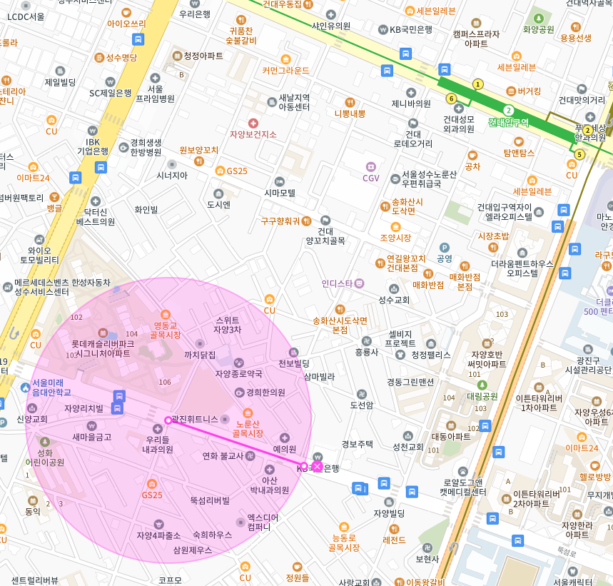 광진구 자양동 건대입구역 뚝섬유원지역 인근 주차장 | 월주차 정기권 | 전일제