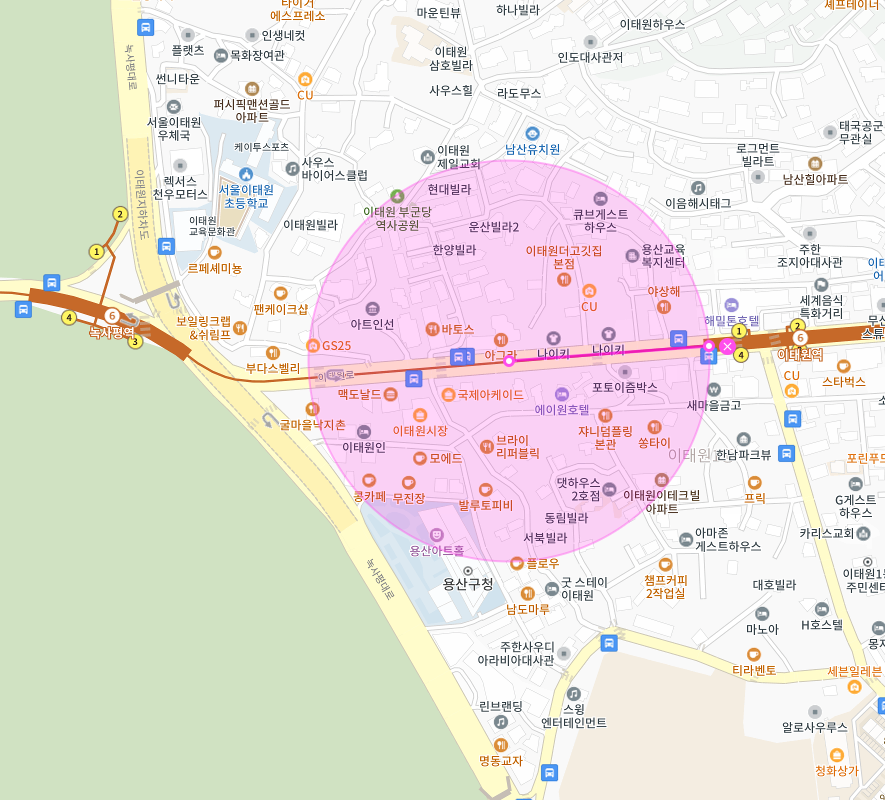 용산아트홀 인근 주차장 | 월주차 정기권 | 용산구 이태원동 녹사평역 이태원역