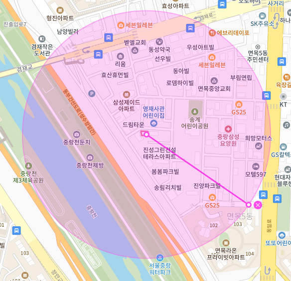 서울 중랑구 면목동 주차장 | 월주차 정기권 | 중랑천 인근 주차장 특가로 이용하세요!