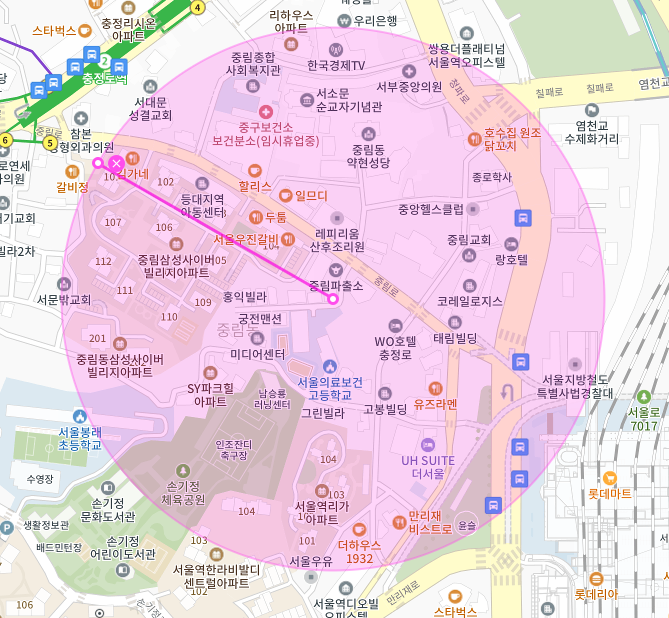 중구 중림동 충정로역 인근 주차장 | 월주차 정기권 | 주간