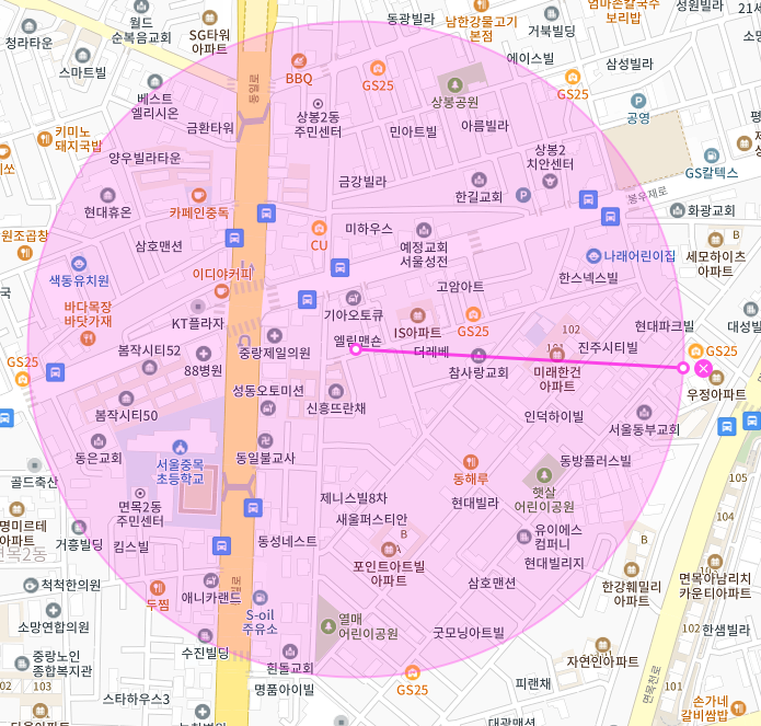 중랑구 면목동 서울중목초등학교 인근 주차장 | 월주차 정기권 | 전일제 특가로 이용하세요!