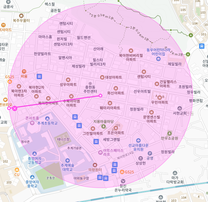 서대문구 북아현동 이화여자대학교 인근 주차장 | 월주차 정기권 | 주간 시간당 262원