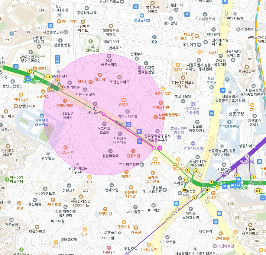성동구 도선동 상왕십리역 왕십리역 인근 월주차장 | 대기 신청 가능